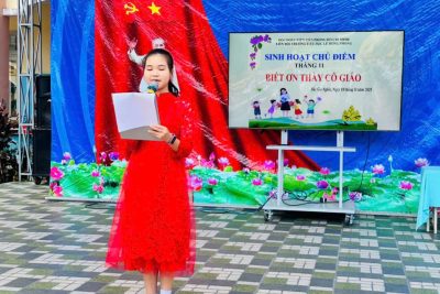 Sinh hoạt chủ điểm tháng 11: BIẾT ƠN THẦY CÔ GIÁO của trường tiểu học Lê Hồng Phong phường Bắc Gia Nghĩa, tỉnh Lâm Đồng