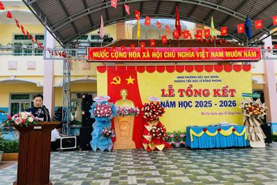 Lễ tổng kết năm học 2025-2026 của trường Tiểu học Lê Hồng Phong, phường Bắc Gia Nghĩa, tỉnh Lâm Đồng
